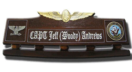 air force desk name plate
